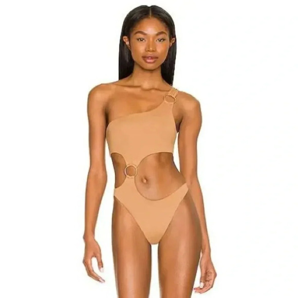 L*Space x Tessa Brooks Tessa One Piece, camel - Picture 3 of 14